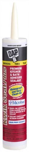 Dap Kwik Seal Plus, 10.1 OZ, Bisque, Kitchen &amp; Bath Microban Caulk 18519