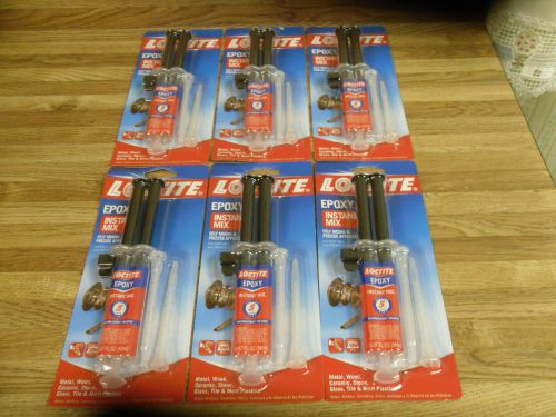 Lot of 6 Packs Loctite Epoxy Instant Mix 5 minute - .47 Fluid Oz. each New!