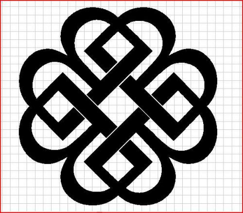 Celtic knot &#034;b&#034; cnc plasma laser .dxf format clip art for sale