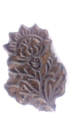 Vintage rare big size beautiful lotus flower pattern wooden printing block/stamp for sale