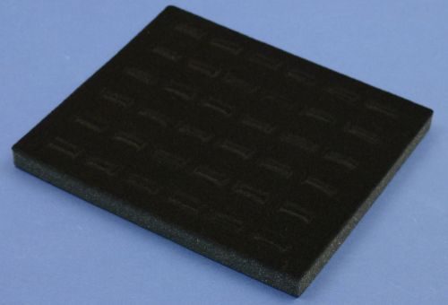 Half Size Black Ring Foam Insert (36 Rings) 7 3/4&#034; X 6 3/4&#034; X 5/8&#034;