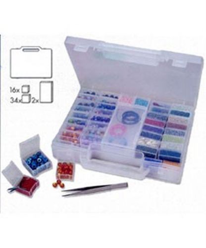 STORAGE CASE with 52 INNER BOXES for BEADS or FINDINGS