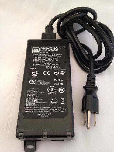 Phihong POE31U-1AT PHIHONG 56v 0.6A POE Injector Power Over Ethernet