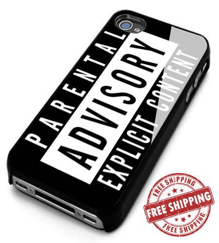 Parental Advisory Logo iPhone 5c 5s 5 4 4s 6 6plus Case