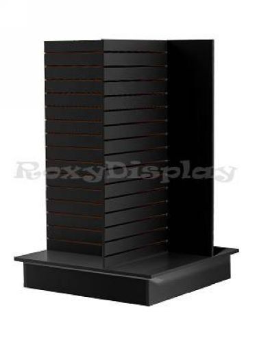 Slatwall Knock down Display Store Fixture # 4-Wing/BK