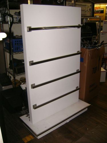 RETAIL DISPLAY HOOK WHITE MERCHANDISER UNIT