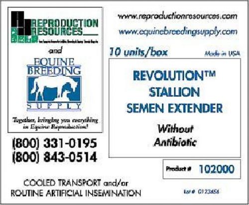 Equine Revolution Stallion Semen Extender 100ml Plain