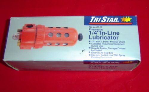 Pneumatic 1/4 inch in line lubricator/tri star  #alub-14 for sale