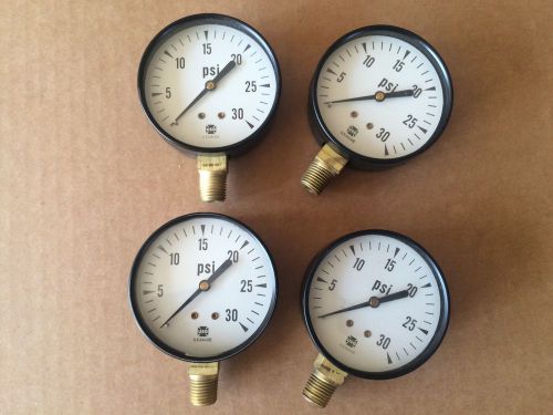 Lot of (3) USG Ametek Gauge   2-1/2&#034; 30 PSI 1/4&#034; NPT NEW