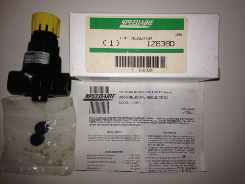 SpeedAire - Model #1Z838D  1/4&#034;  Pneumatic Regulator  NEW IN BOX !