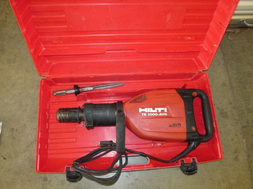 hilti TE-1000 115V/AC TE-SP jack hammer demolition breaker kit USED (351)