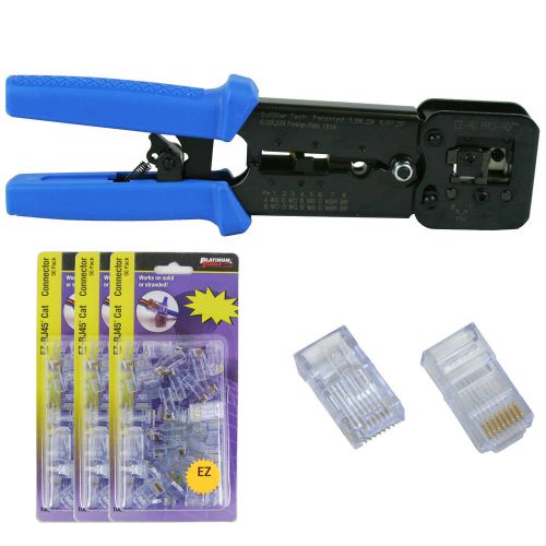 Platinum Tools 100054 EZ-RJPRO HD Crimp Tool, Jar EZ-RJ45 Cat5/5e 150 Connectors