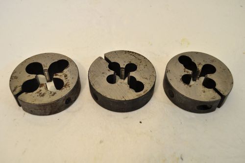 5/8-18 NF 9/16-12 NC (X 2) 2-1/2&#034; X 3/4&#034; ROUND DIE DIES TOOLS