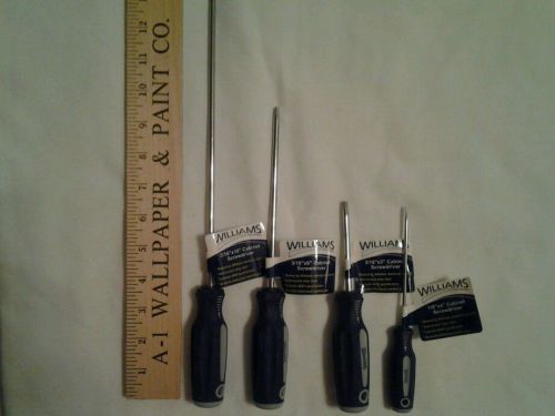 Williams  24002 4 PC Cabinet Screwdriver  Set NIP