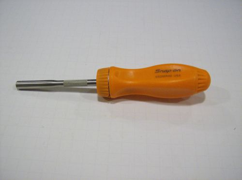 New Snap-On Orange Hard Handle Ratcheting Ratchet Screwdriver