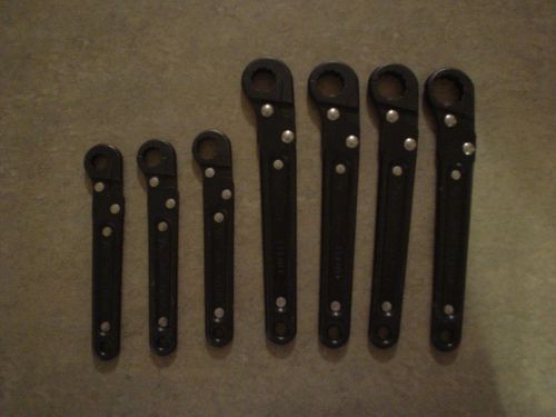 Set of 7 Proto Ratcheting Flare Nut Wrenchs