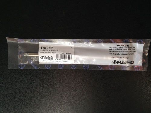 Hakko t15-d52 , t15 series solder tip for fm-2027 iron , 8.00mm x 5.20mm for sale