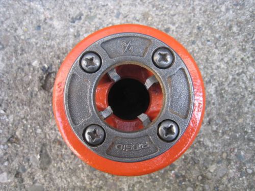 RIDGID 12-R 12R 3/4&#034; NPT RATCHET PIPE THREADER DIE HEAD NEW STYLE COMPLETE 37395