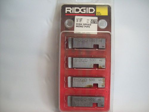 RIDGID 50705 1/4&#034; NPT 500 MONO PIPE THREADING DIES RH HIGH SPEED STEEL