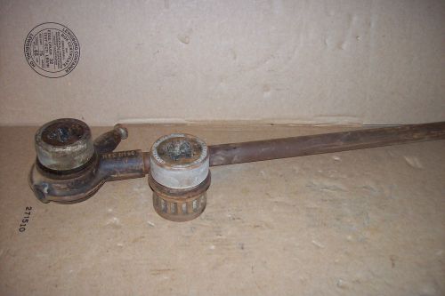 VINTAGE NYE TOOLS No. 60 PIPE THREADER with 1/2 &amp; 3/4 Dies 22&#034; Handle