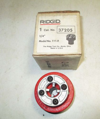 New Ridgid 1/4&#034; Complete Die  Head # 37205 for  111-R Ratchet Pipe Threader