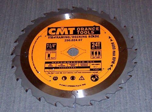 Cmt 250.024.07 itk industrial framing/decking saw blade, 7-1/4-inch x 24 teeth for sale