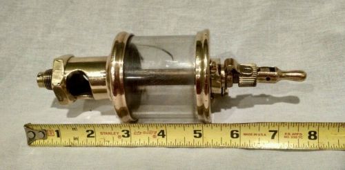 Vintage Huge Lunkenheimer Paragon No.4 Oiler Hit-Miss Engine Brass Famous Steam