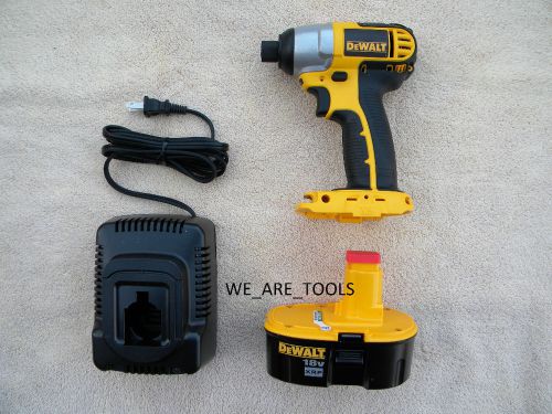 Dewalt 18v dc827 cordless 1/4&#034; impact driver,dc9096 battery xrp, charger 18 volt for sale