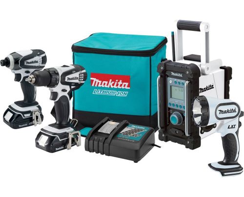 Makita 18v li-ion 4-tool combo kit lct400w new for sale