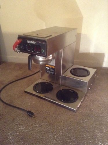 bunn Coffee Brewer with 3 warmers