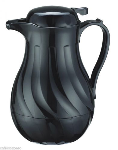 SWIRL BLACK THERMAL COFFEE SERVER CARAFE - 64 oz