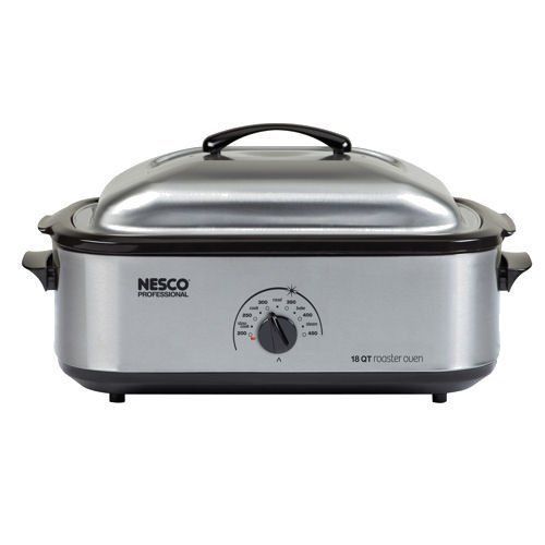 Nesco 4818-25pr Electric Oven Single - 0.60 Ft - Stainless Steel (481825pr)