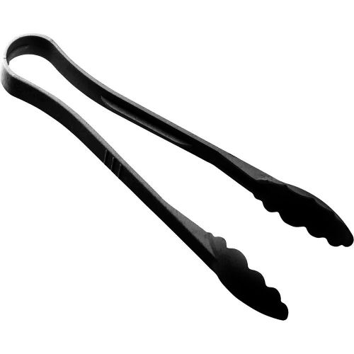 CAMBRO 12&#034; CAMWEAR SCALLOP GRIP TONGS, 12PK BLACK 12TGS-110