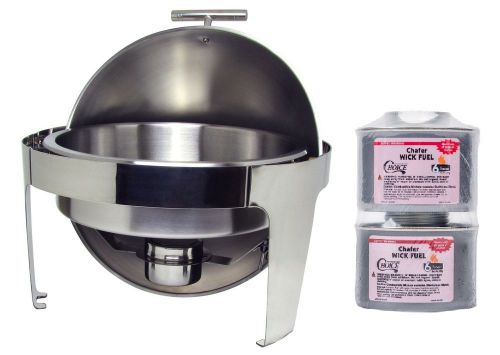 6.5 Qt. Supreme Round Roll Top ChromeTrim chafer set LoWEST Total $ + free Bonus