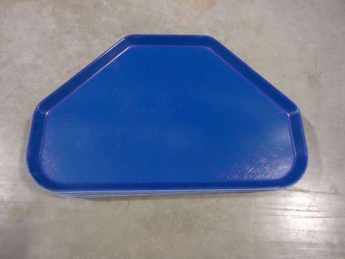 New Case of (12) Carlisle 14&#034; x 22&#034; Trapezoid Trays Navy Blue Restaurant Bakery