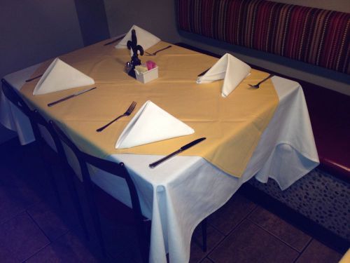 Table Cloths White 10 Per Bundle