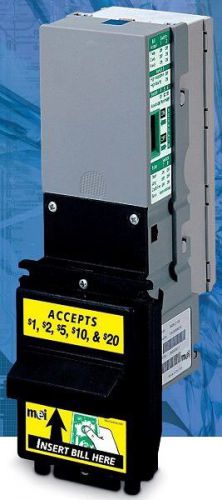 MEI AE2602-U7 24V MDB Bill Acceptor Accepts 1,2,5,10,and 20 Dollar Bills