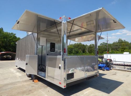 Concession Trailer Arizona Beige 8.5x26 BBQ Smoker Event Catering