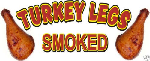 Turkey legs concession decal 14&#034; food menu vendor cart for sale