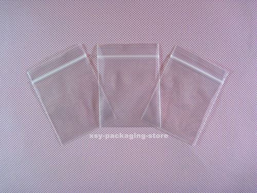 150 clear plastic ziplock reclosable poly zipper bags 2&#034; x 2.7&#034;_50 x 70mm for sale