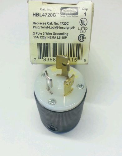 HUBBELL PLUG TWIST-LOCK HBL4720C