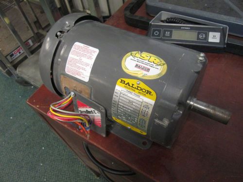 Baldor AC Motor M3558T 2HP 1740RPM 3Ph 208-230/460V 145T Frame TE Enclosure Used