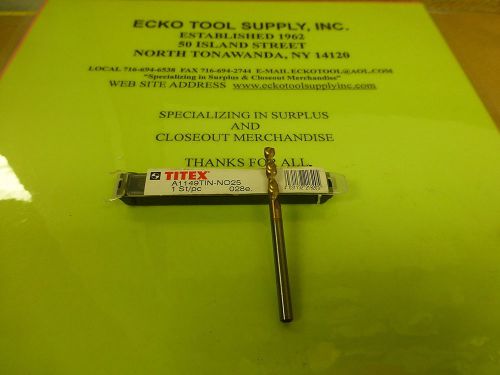 Screw machine drill #25 {.1495} cobalt tin parabolic 130 split pt titex new$1.75 for sale
