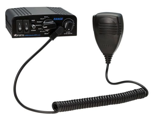 Abrams 100 Watt Siren with Mechanical Tones Comes with PA Microphone, FAST SHIP!