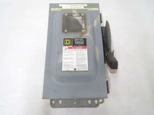 Square d h362awk safety 60a amp 600v-ac 3p fusible disconnect switch b488759 for sale