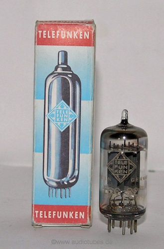 1  tube Telefunken  ECC82 12AU7 smooth plates  (502014)