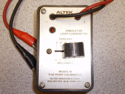 ALTEK 5 POINT CALIBRATOR, MODEL 46, 4 -20 MILLIAMPS