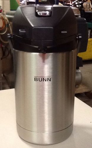 *NEW* BUNN 2.5 LITER STAINLESS STEEL PUMP AIRPOT