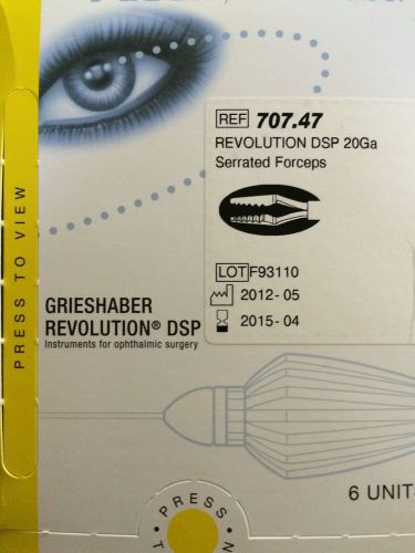 Alcon Grieshaber DSP Revolution Serrated Forceps