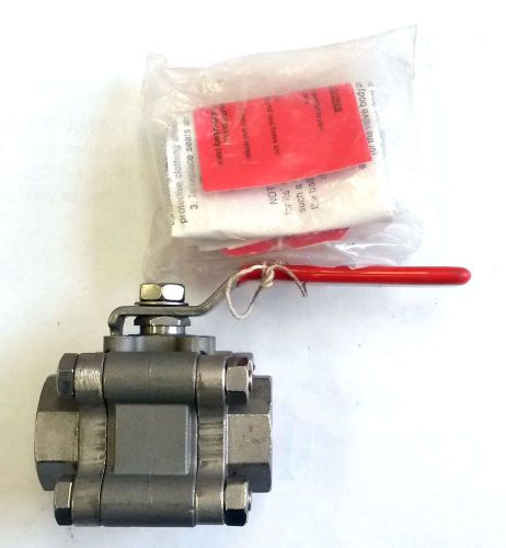 Watts 3/4 S8451 Ball Valve - Stainless Steel, STDPORT, SW, MNT PAD